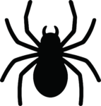 Spider Silhouette SVG Spooky Vector
