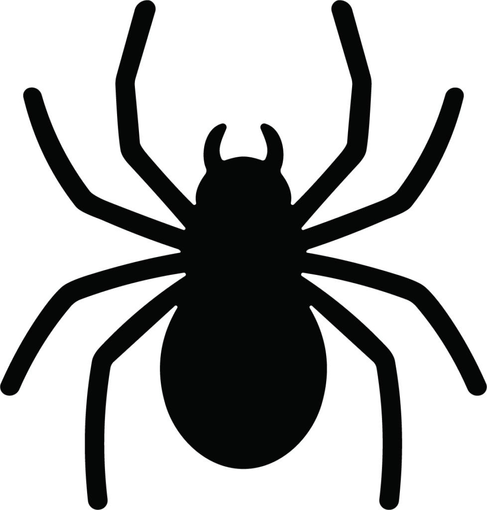 Spider Silhouette SVG Spooky Vector
