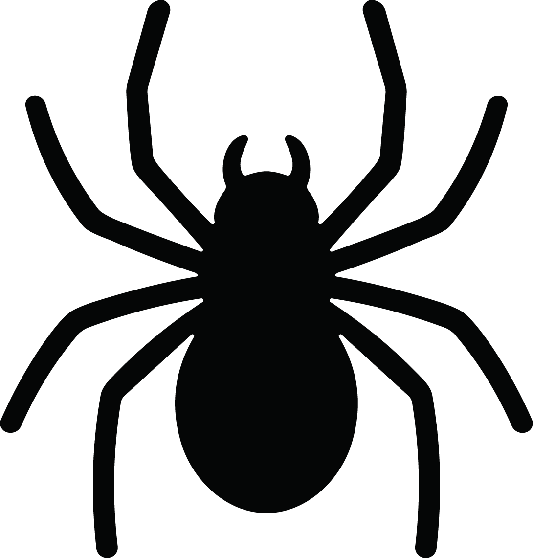 Spider Silhouette SVG Spooky Vector - Image 1
