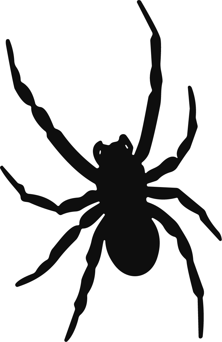 Spider Silhouette SVG Creepy Crawly Vector - Image 1