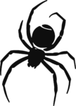 Spider Silhouette SVG Eerie Crawler Vector