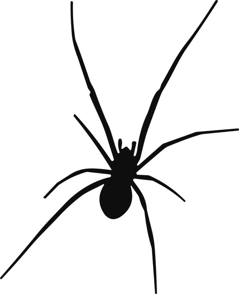 Spider Silhouette SVG Eerie Crawler Vector