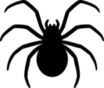 Spider Silhouette SVG Creepy Crawly Vector