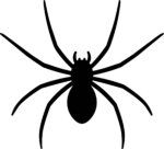 Spider Silhouette SVG Creepy Crawly Vector