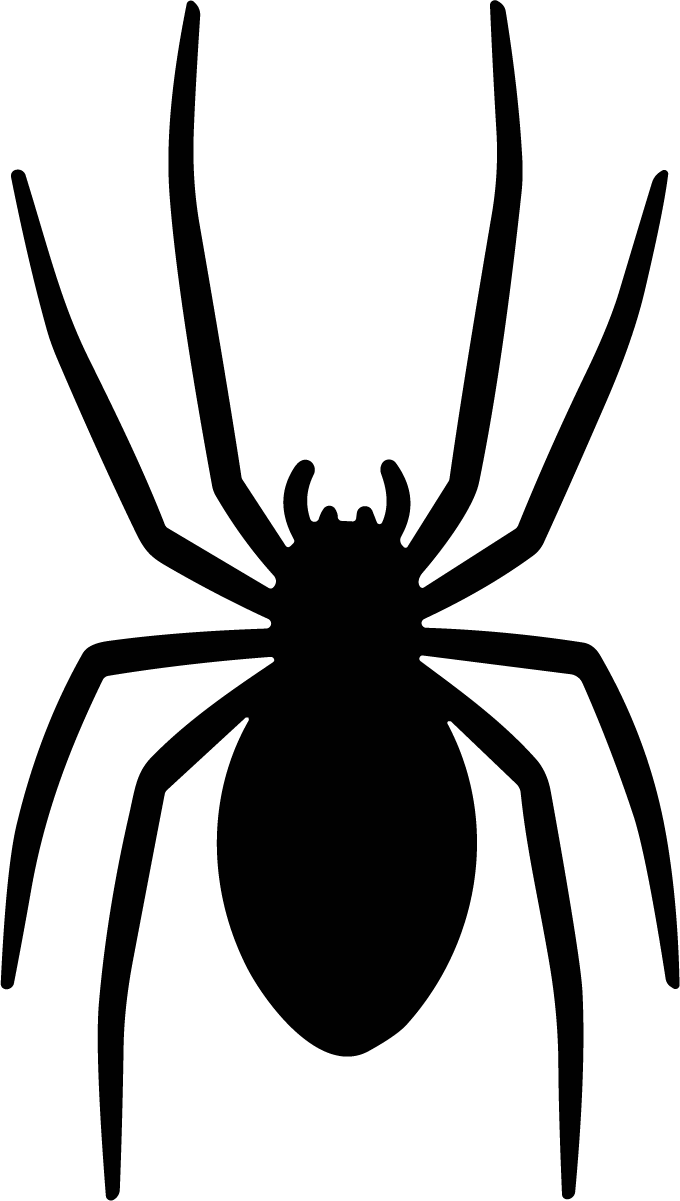 Spider Silhouette SVG Creepy Crawly Vector - Image 1