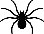 Spider Silhouette SVG Creepy Crawly Vector
