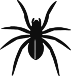 Spider Silhouette SVG Creepy Crawly Vector