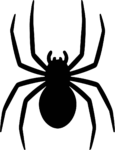 Spider Silhouette SVG Creepy Crawly Vector