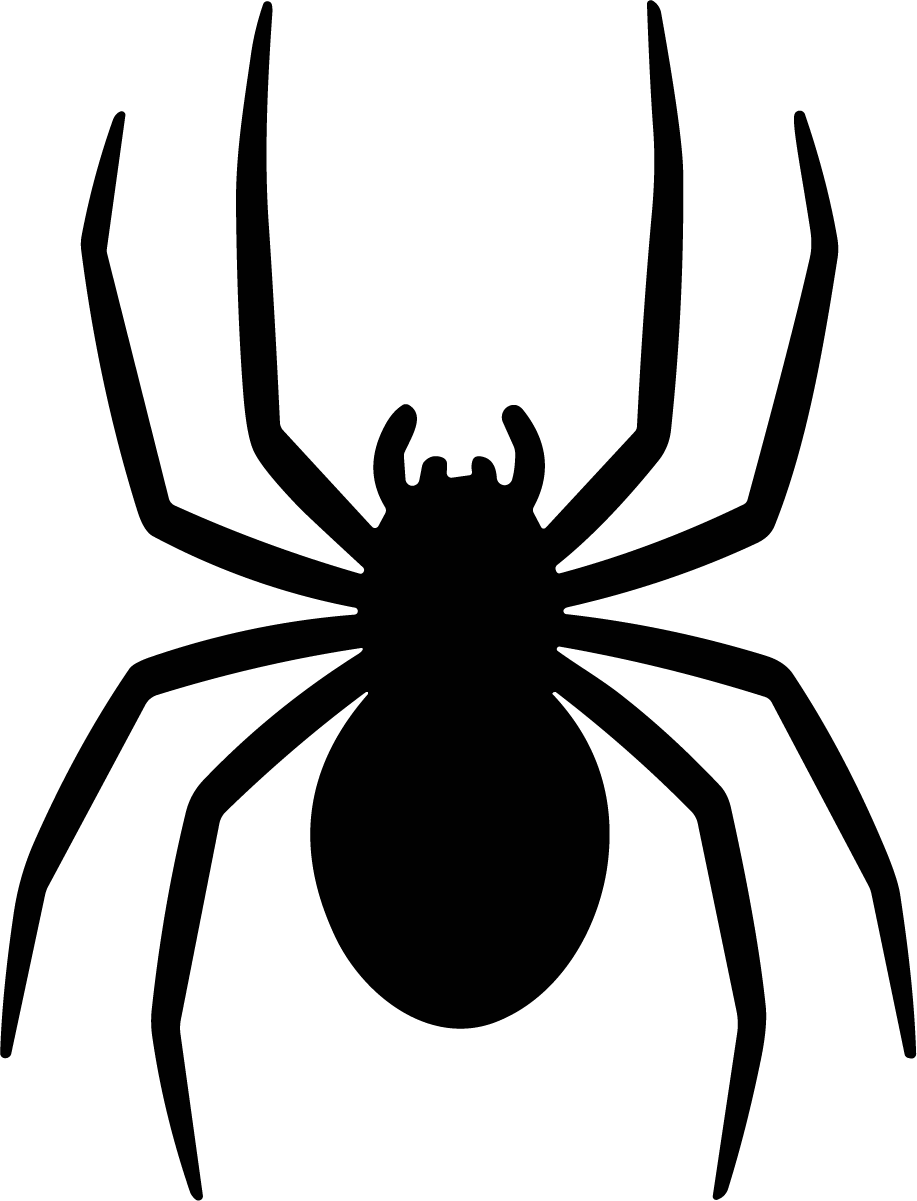 Spider Silhouette SVG Creepy Crawly Vector - Image 1