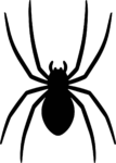 Spider Silhouette SVG Spooky Black Vector