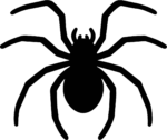 Spider Silhouette SVG Creepy Crawly Vector