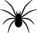 Spider Silhouette SVG Creepy Crawly Vector