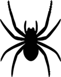 Spider Silhouette SVG Spooky Creepy Vector