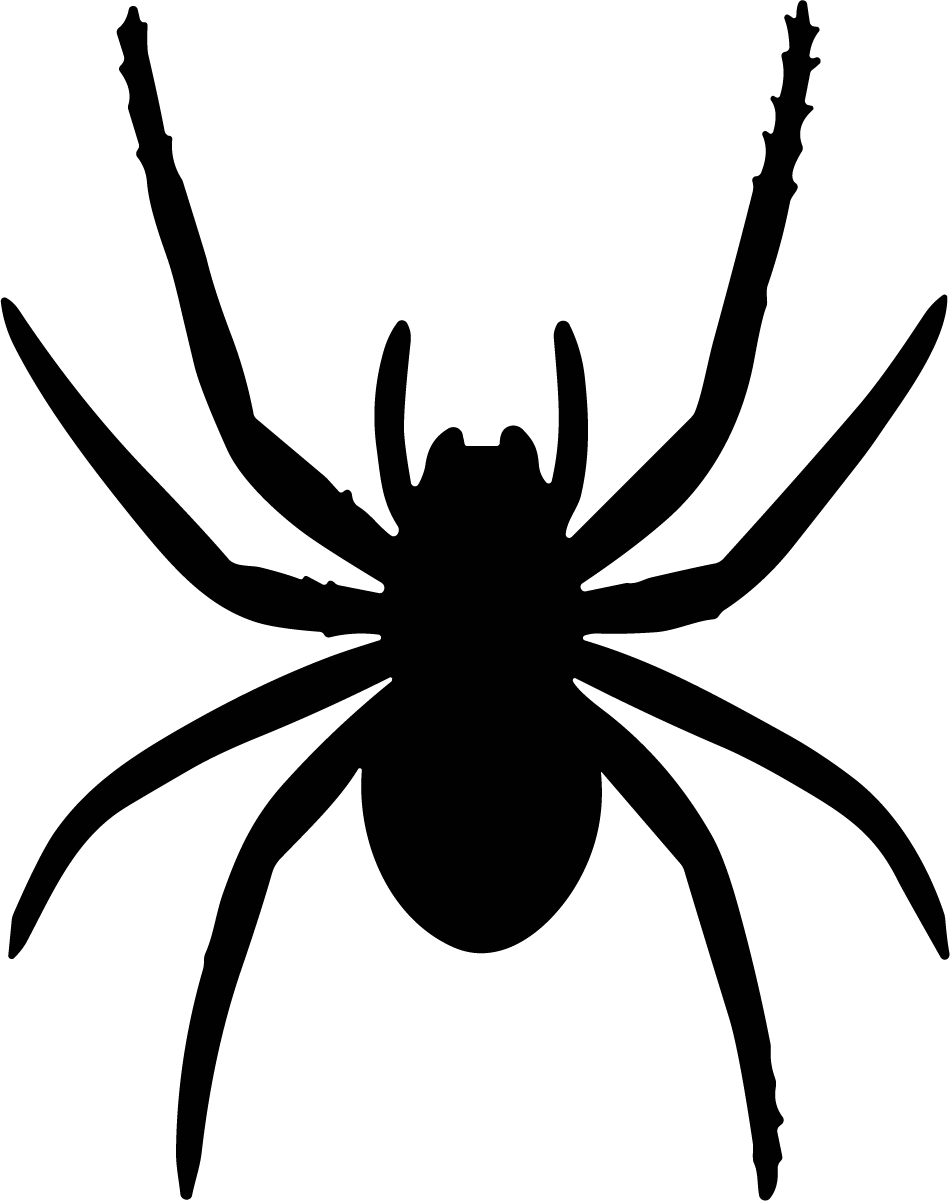 Spider Silhouette SVG Spooky Creepy Vector - Image 1
