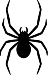 Spider Silhouette SVG Creepy Crawler Vector