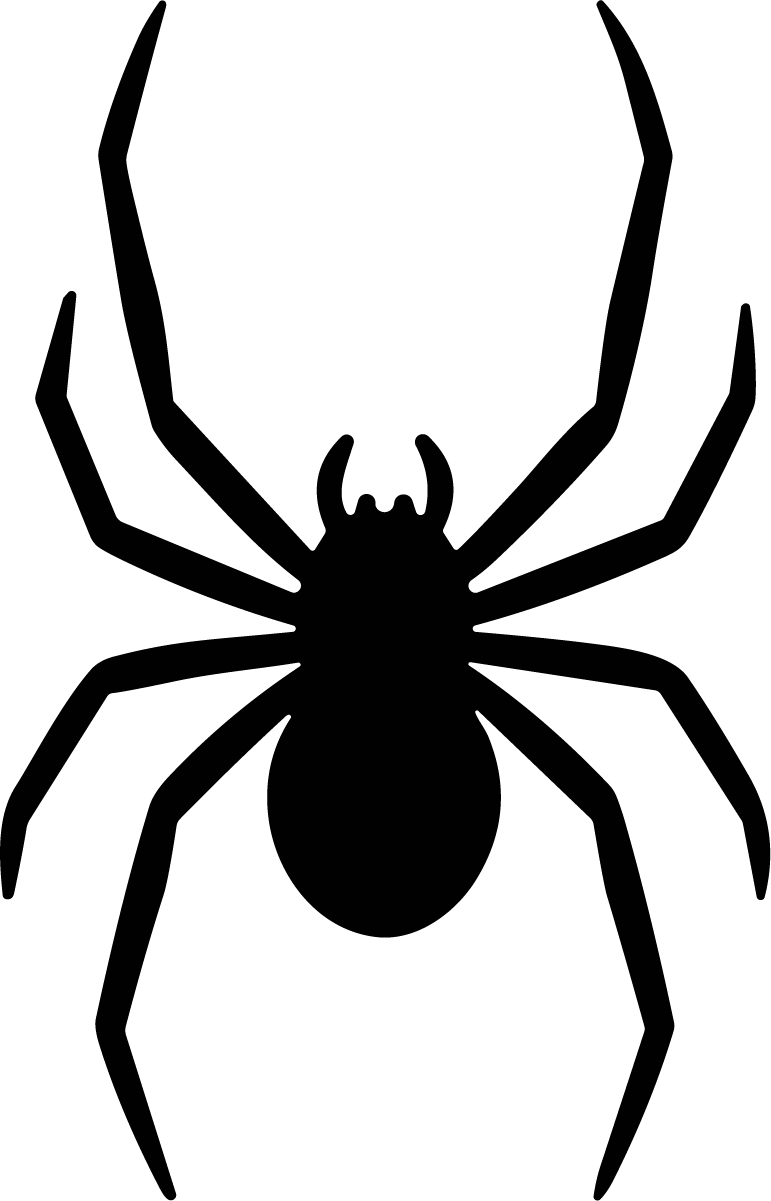 Spider Silhouette SVG Creepy Crawler Vector - Image 1