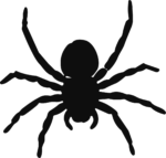 Spider Silhouette SVG Creepy Crawly Vector