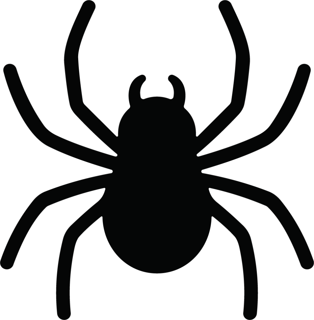 Spider Silhouette SVG Spooky Bold Vector