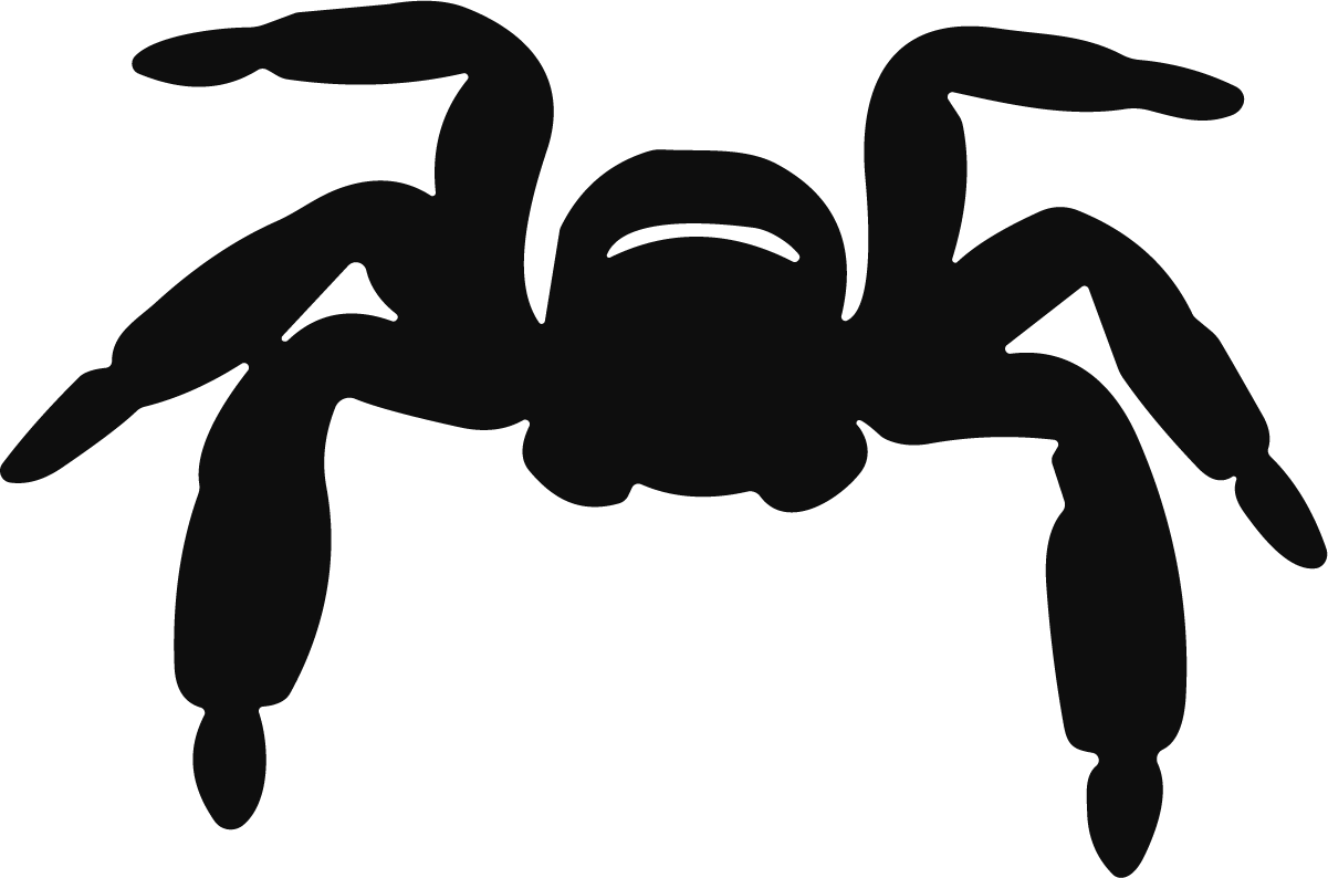 Spider Silhouette SVG Creepy Crawly Vector - Image 1
