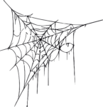 Spider Web SVG Tattered Corner Vector