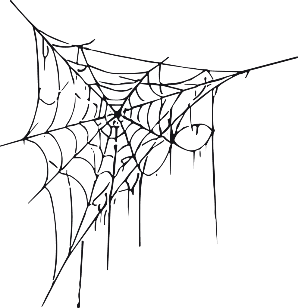 Spider Web SVG Tattered Corner Vector