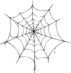 Spider Web SVG Spooky Sketch Vector