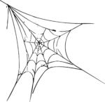 Spider Web SVG Sketchy Corner Vector