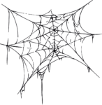 Spider Web SVG Spooky Sketch Vector