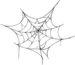 Spider Web SVG Spooky Sketch Vector