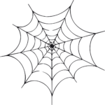 Spider Web SVG Spooky Outline Vector
