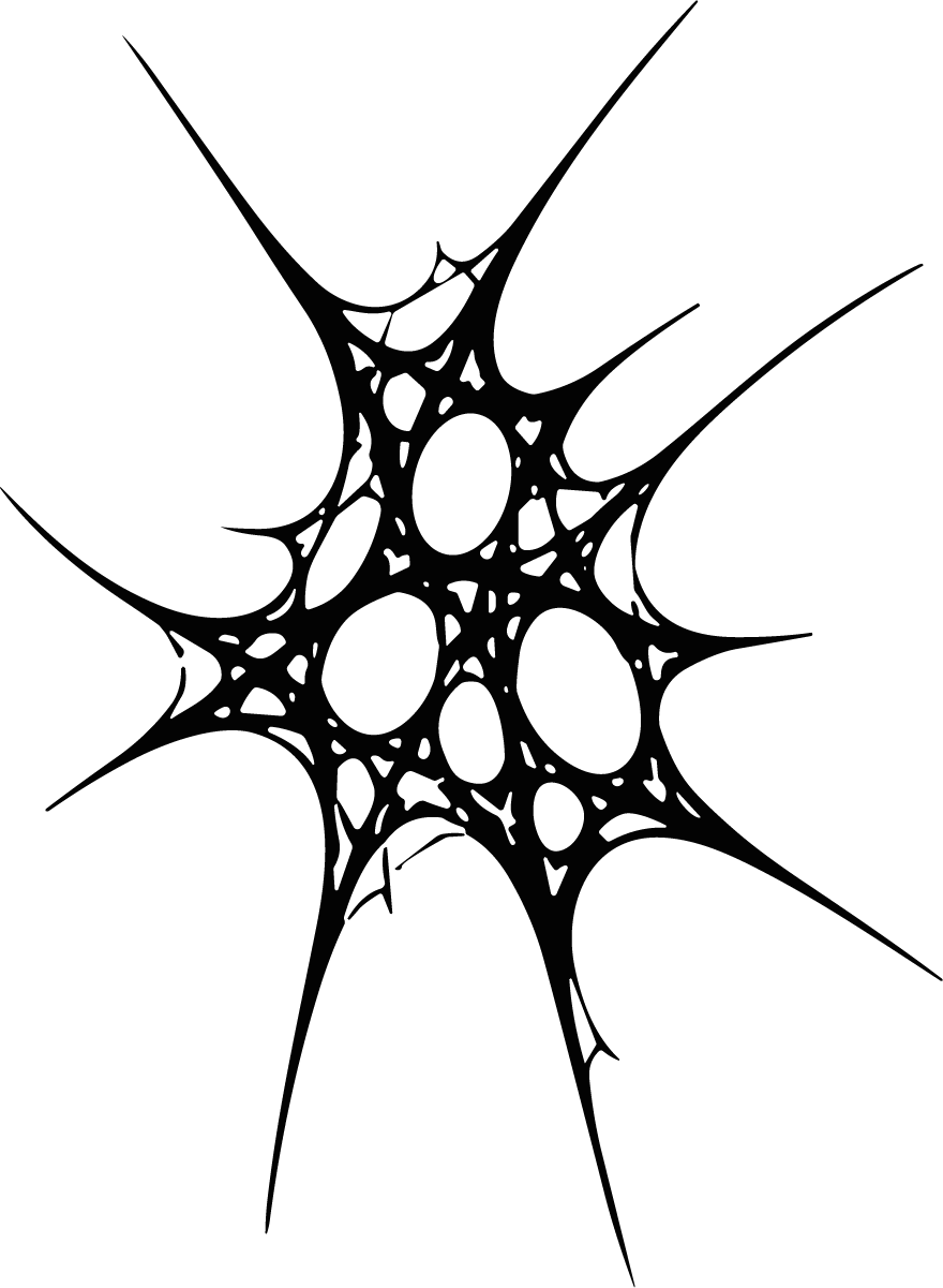 Spider Web SVG Jagged Fractal Vector - Image 1