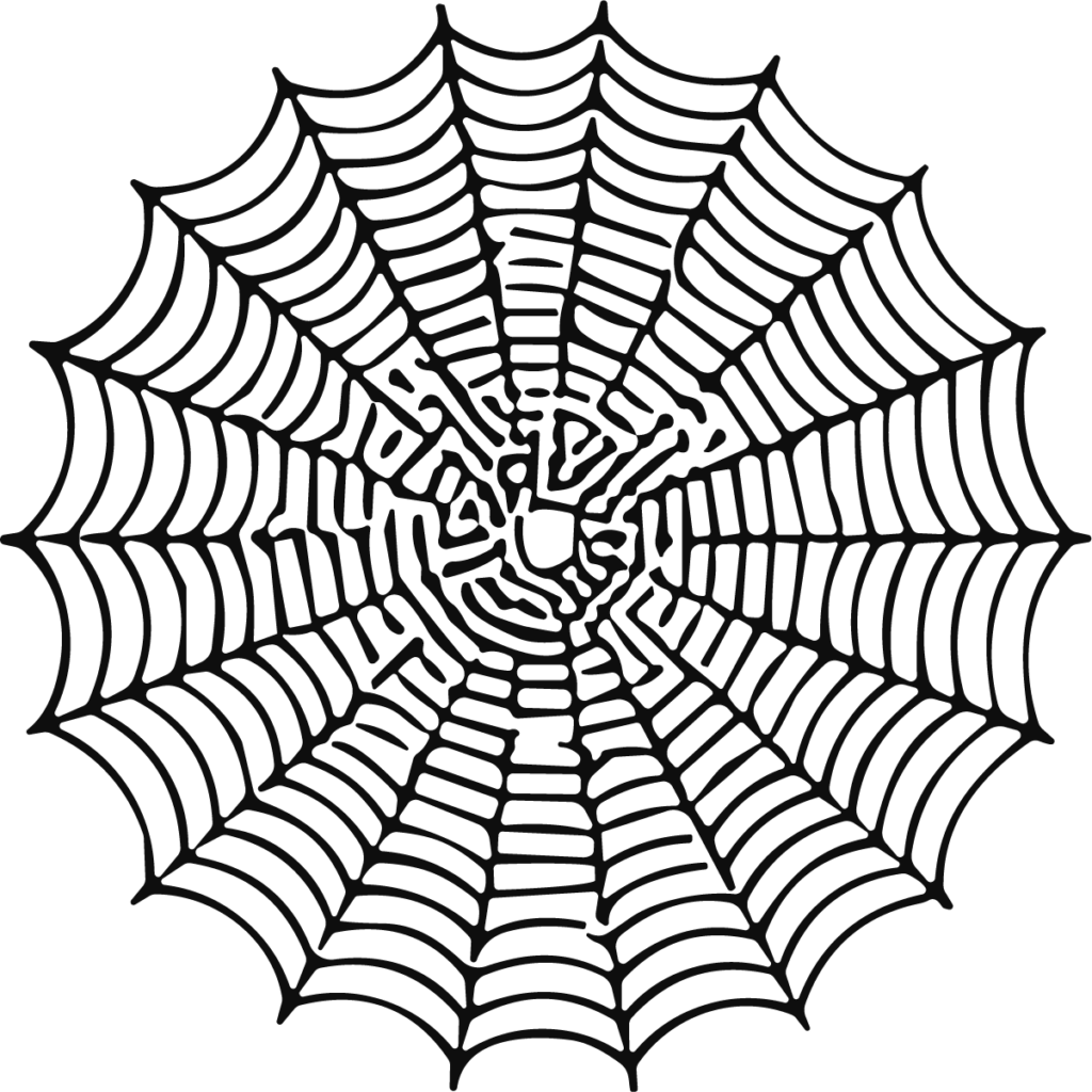 Spider Web SVG Spooky Spiral Vector