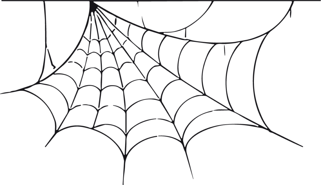 Spider Web SVG Spooky Corner Vector
