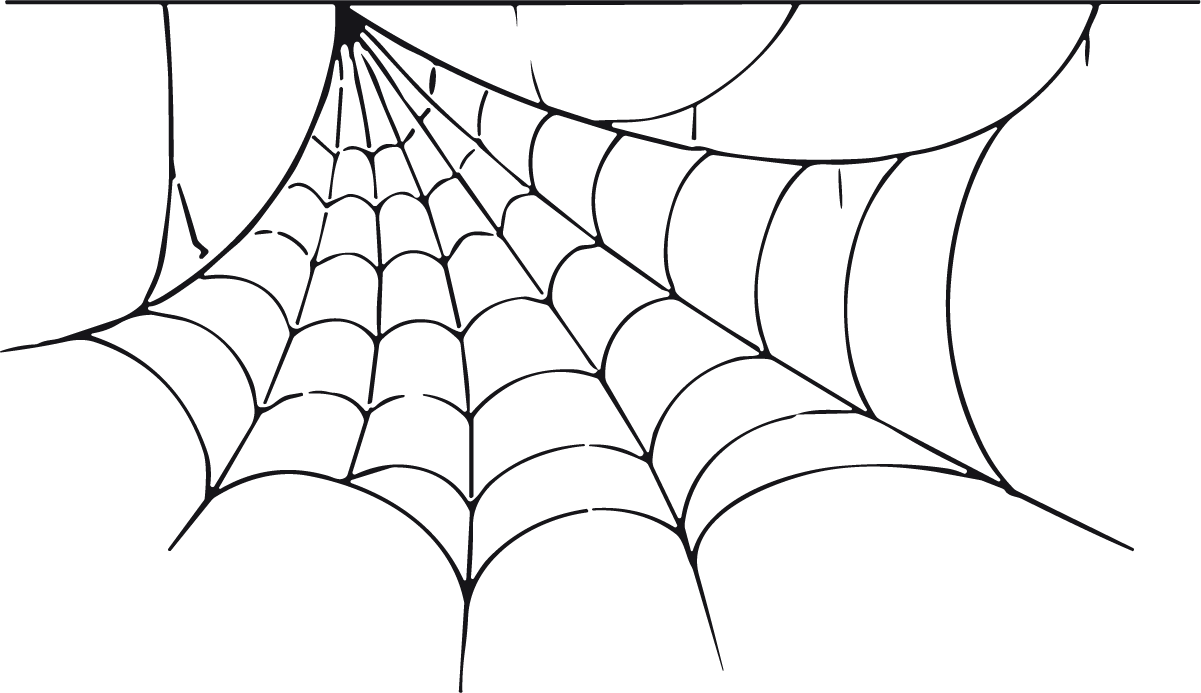 Spider Web SVG Spooky Corner Vector - Image 1