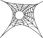 Spider Web SVG Spooky Sketch Vector