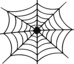 Spider Web SVG Spooky Silhouette Vector