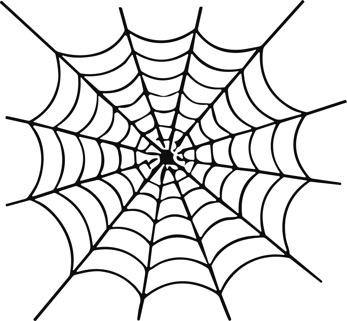 Spider Web SVG Spooky Cobweb Vector - Image 1