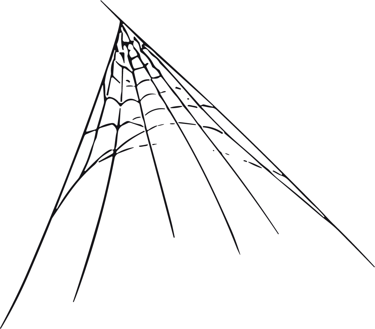 Spider Web Corner SVG Spooky Vector - Image 1