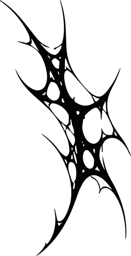 Spider Web Design SVG Jagged Tribal Vector