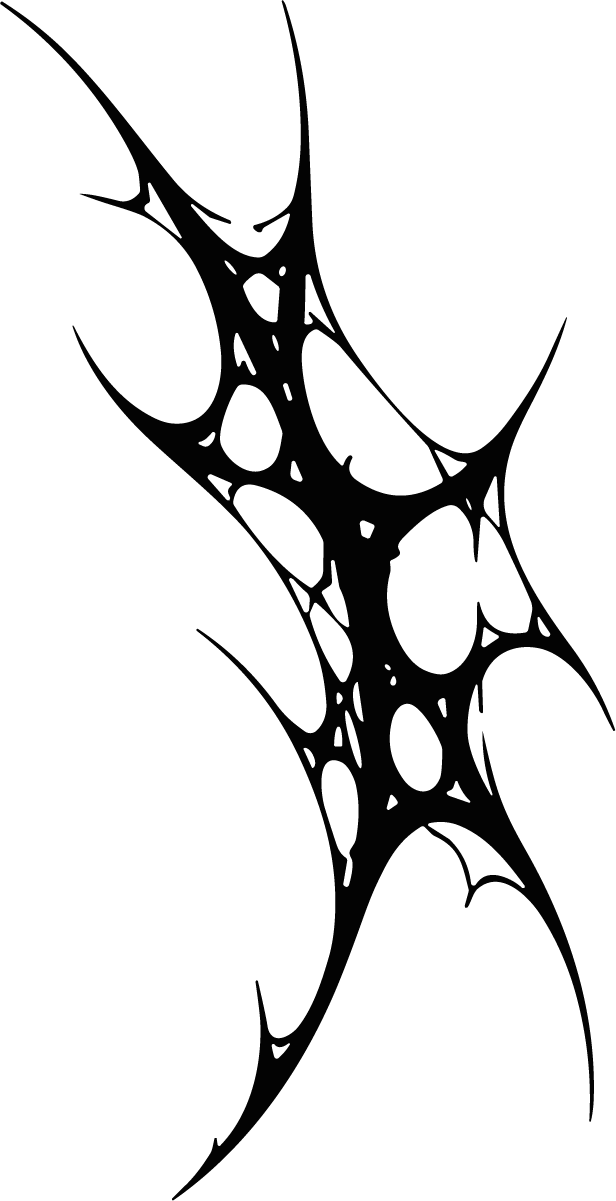 Spider Web Design SVG Jagged Tribal Vector - Image 1