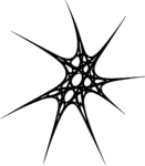 Spiky Star Web SVG Jagged Burst Vector