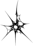 Spiky Web Burst SVG Fractal Silhouette Vector