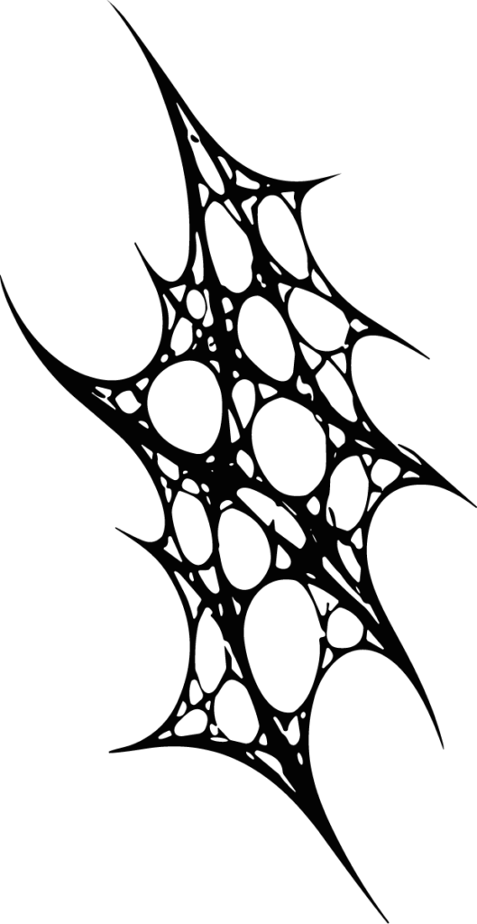 Spiky Web Pattern SVG Jagged Organic Vector