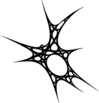 Spiky Web Shape SVG Jagged Organic Vector