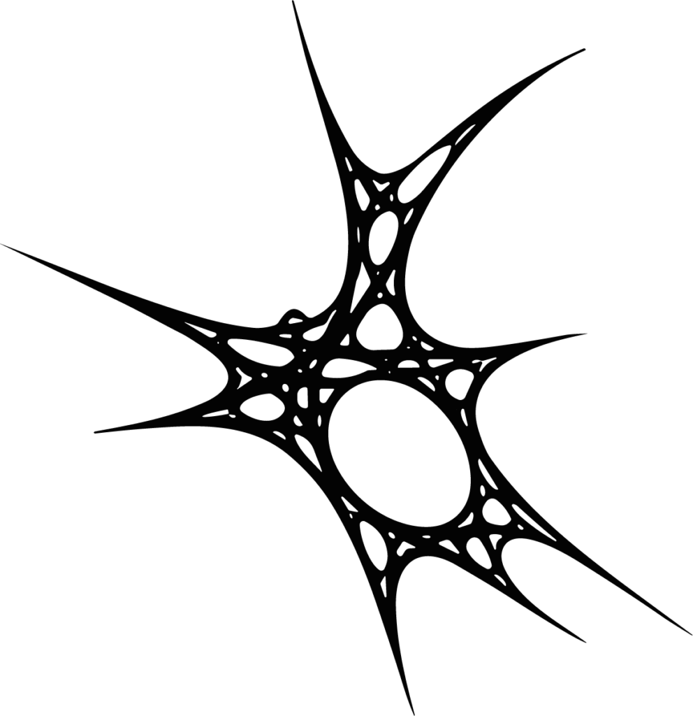 Spiky Web Shape SVG Jagged Organic Vector
