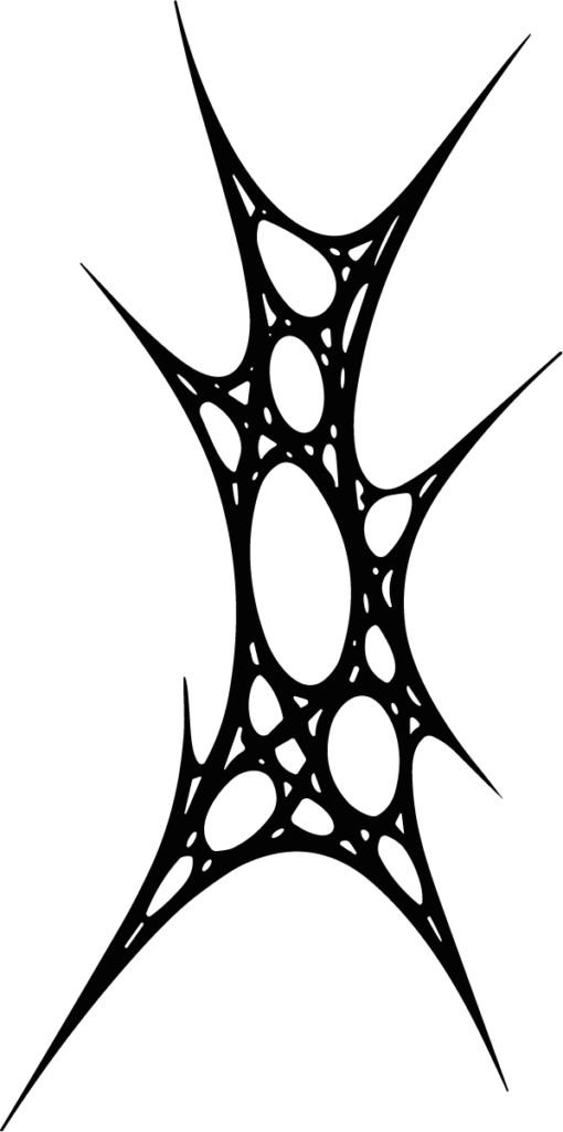 Spiky Web Shape SVG Jagged Organic Vector