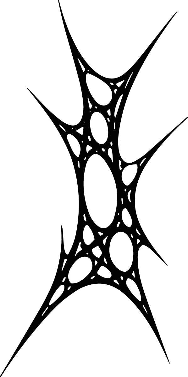 Spiky Web Shape SVG Jagged Organic Vector - Image 1