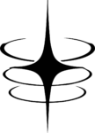 Spinning Star Emblem SVG Dynamic Orbit Vector