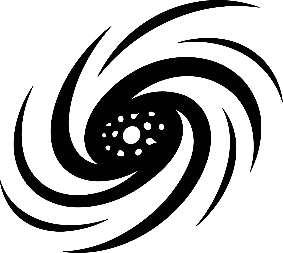 Spiral Galaxy SVG Cosmic Swirl Vector - Image 1