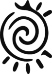 Spiral Sun SVG Bold Swirl Vector
